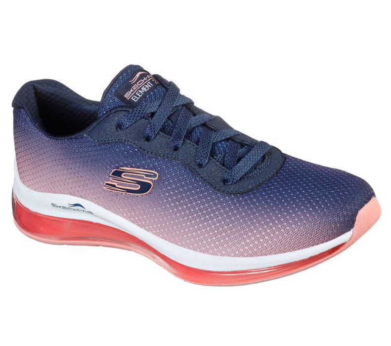 Skechers Skech-Air Element 2.0 - Womens Sneakers Navy/Pink [AU-ZT4418]